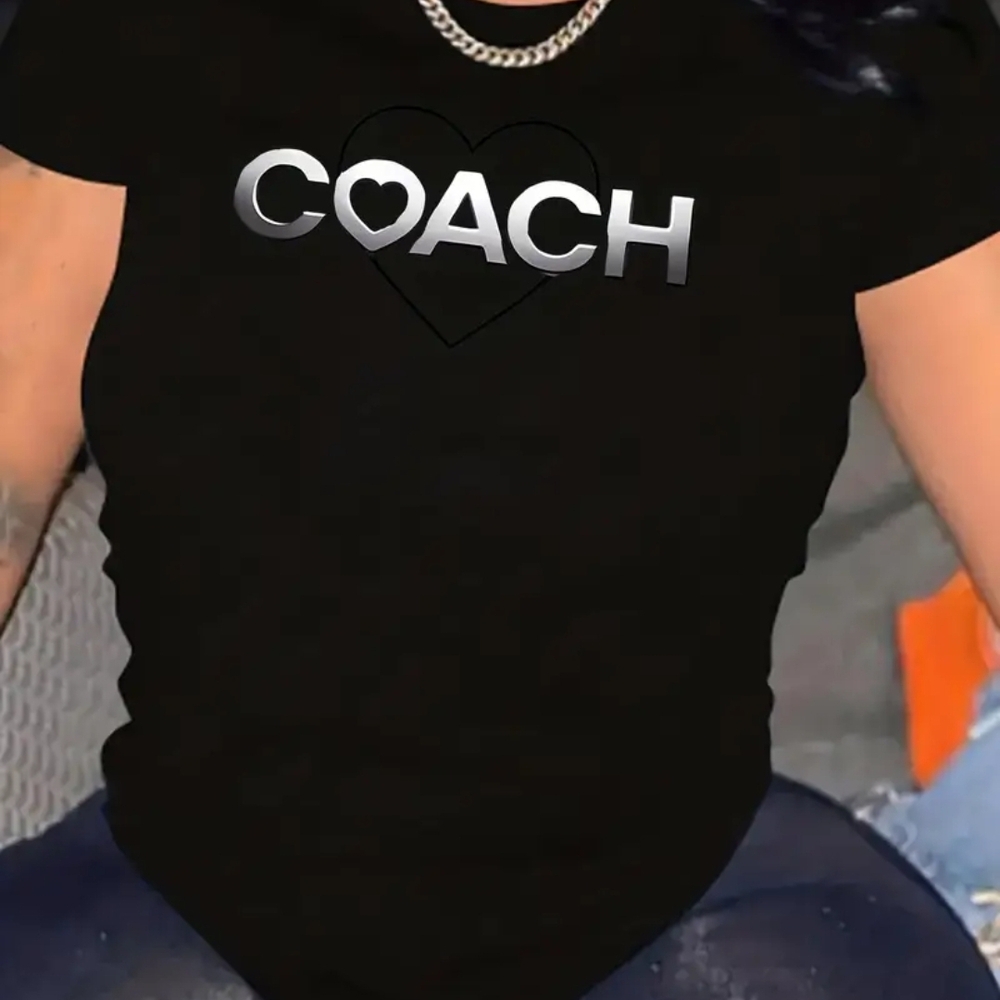 Black Tee with Silver Logo